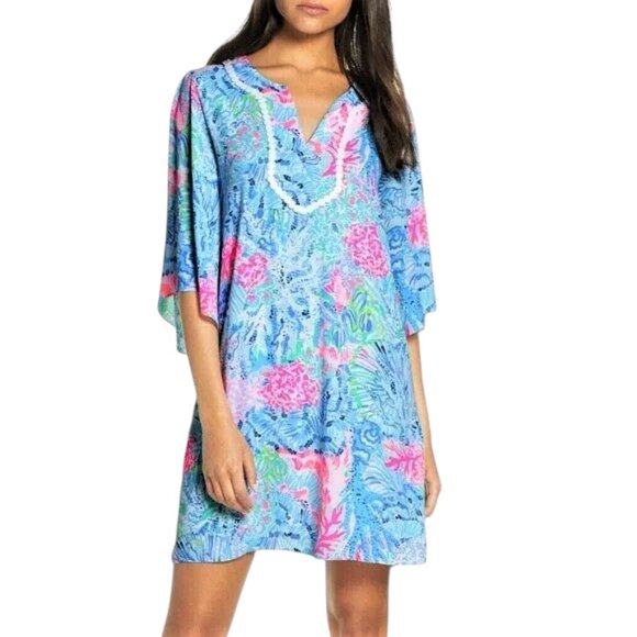 (50% OFF) NWT Lilly Pulitzer Delancey XXS SMALL Dress Pastel MSRP $220 W/STRETCH - Picture 1 of 5